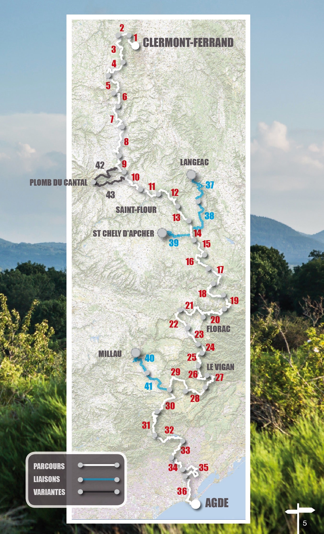 VTOPO VTT Itinérance Grande Traversée du Massif Central - Tome 2